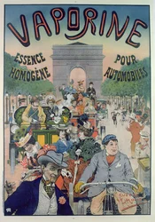 Póster publicitario del aceite de petróleo Vaporine